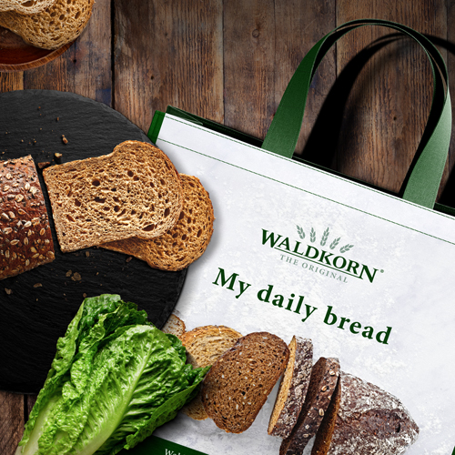 Gratis Waldkorn® boodschappentas  bij aankoop van Waldkorn<sup>®</sup>-brood